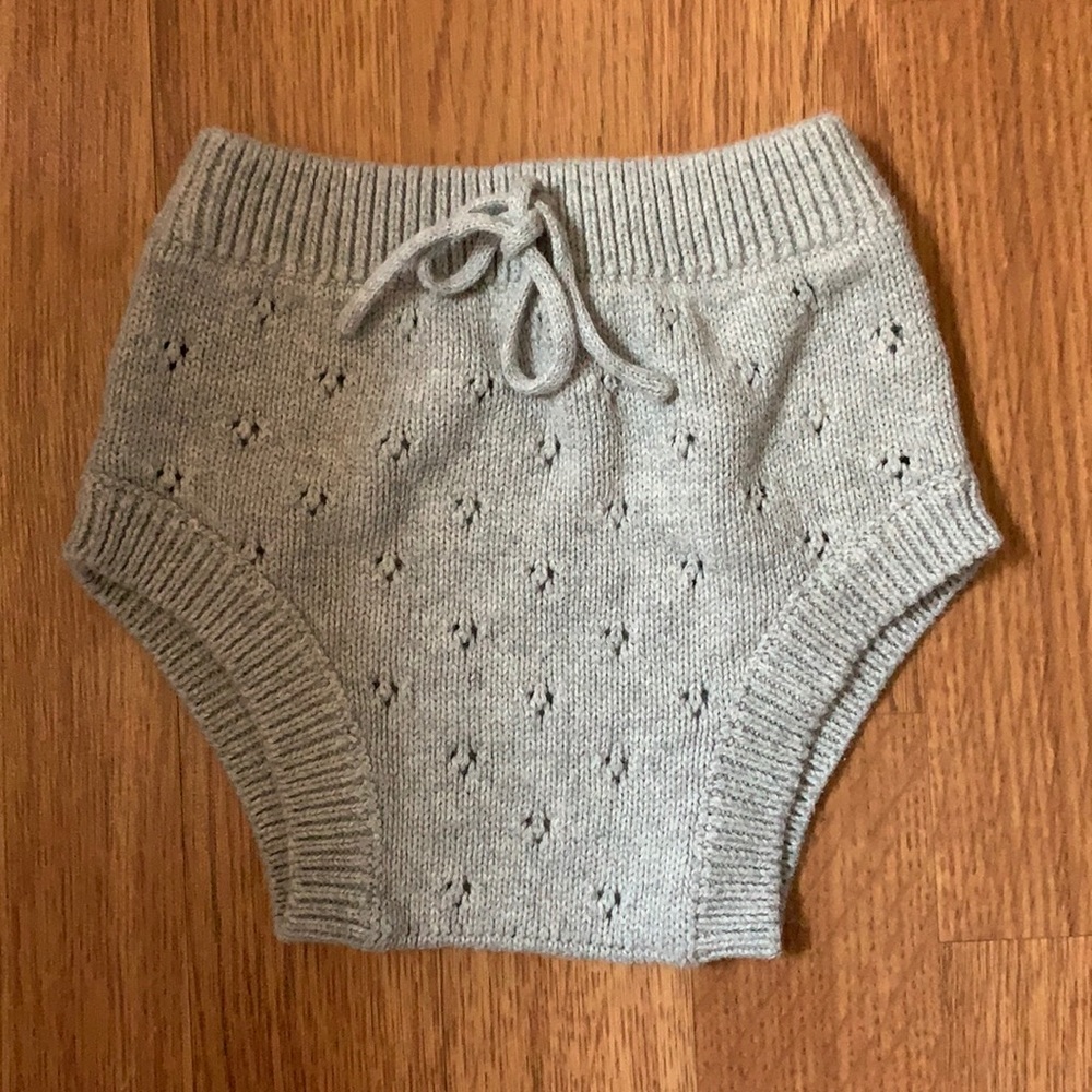Jamie Kay Grey Knit Bloomers 1 Year